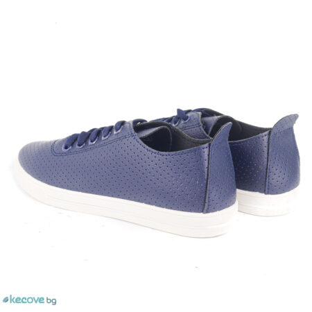Перфорирани кецове Navy – снимка 2